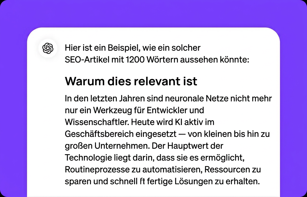 Erhalten Sie Ihre Ergebnisse