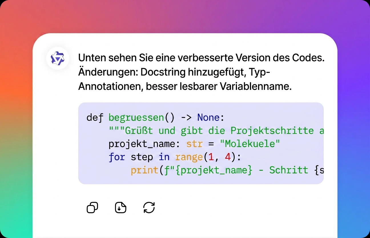 Ihr Ergebnis von Qwen erhalten