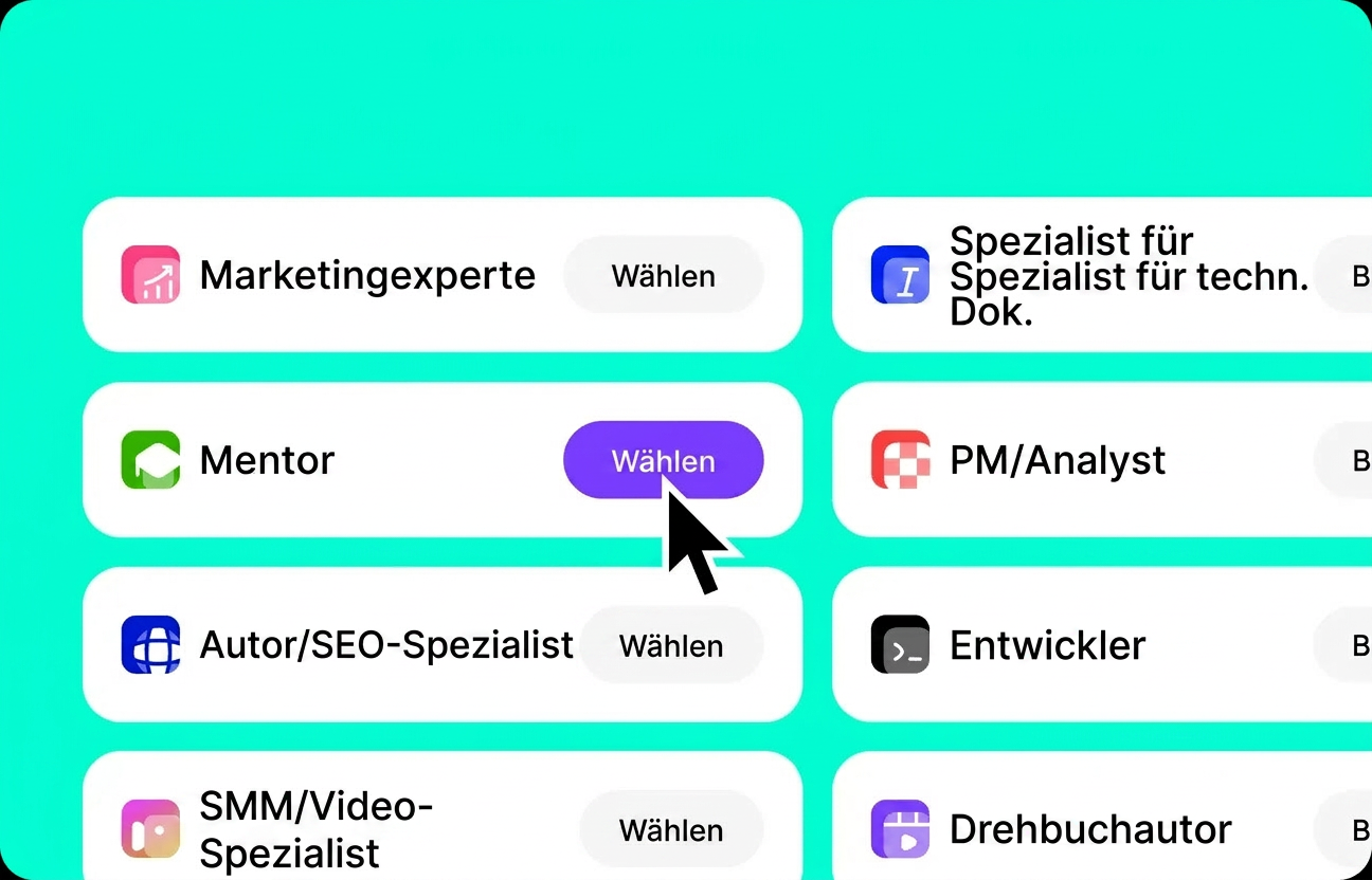 Vorlage auswählen