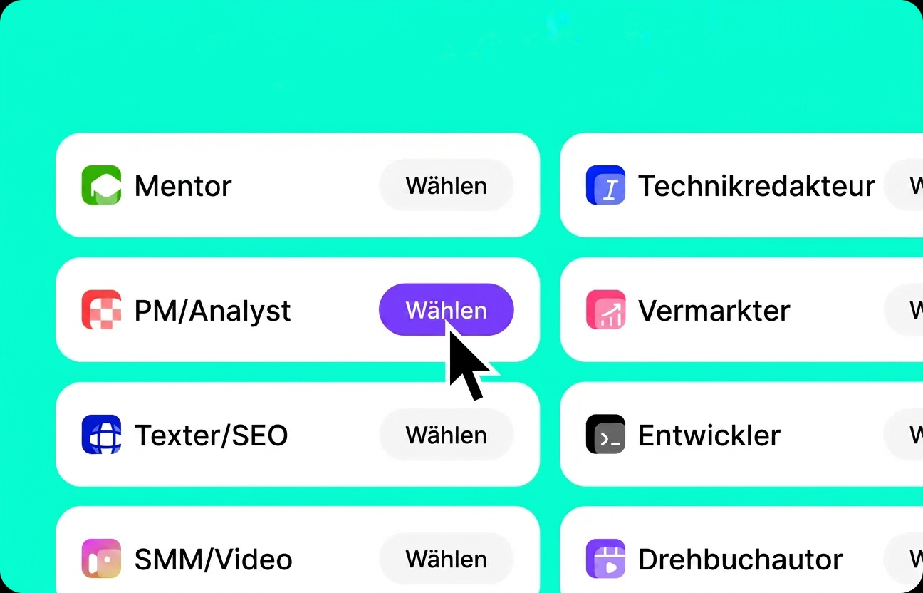 Vorlage für Kimi AI auswählen