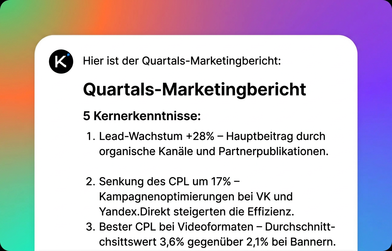 Ergebnisse erhalten und verfeinern
