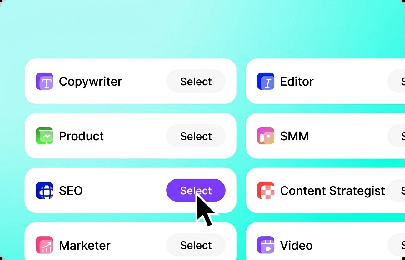 Choose a role or template for your task
