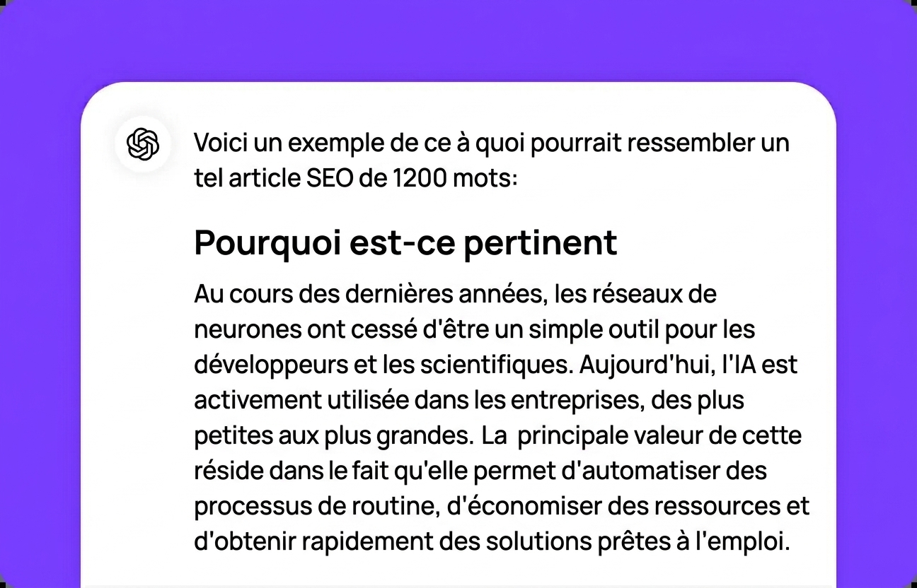 Obtenez vos résultats depuis Gemini