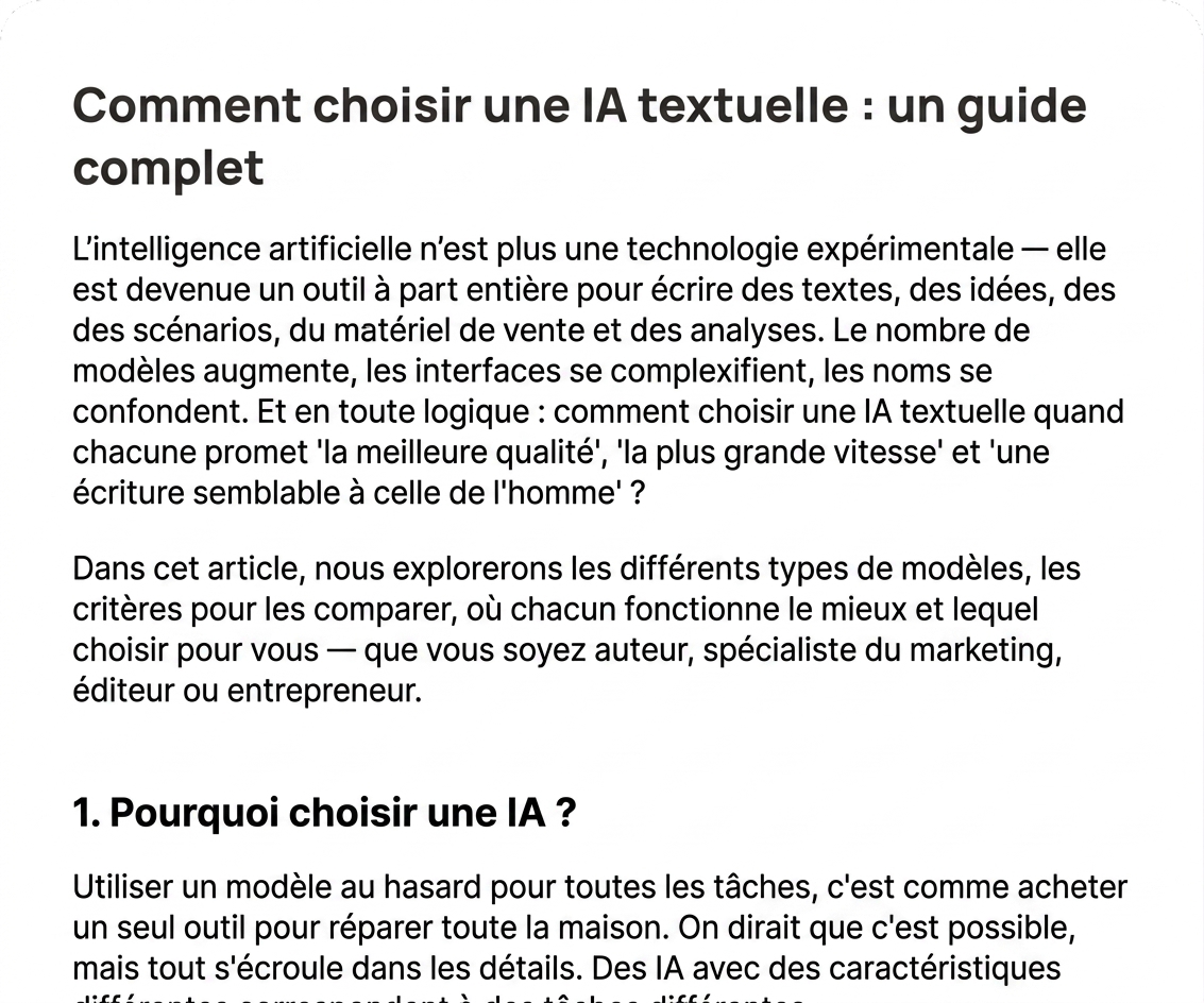 « Article de 1 500 mots
