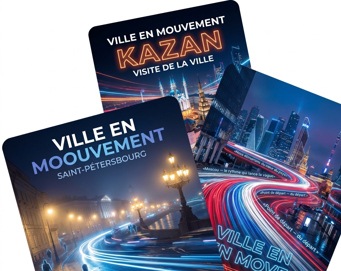 « Créer des affiches de tournée — avec insertion automatique de la ville, de la date et du lieu, en plusieurs variations de couleurs et formats »