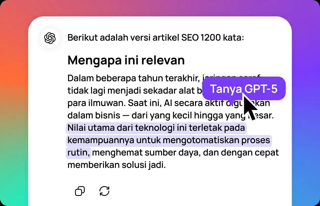 Lakukan penyesuaian