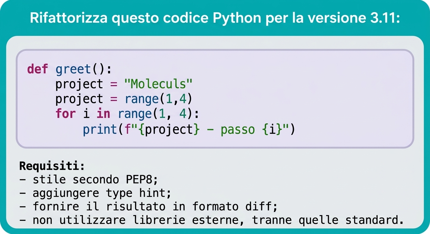 Imposta i vincoli per Qwen Chat