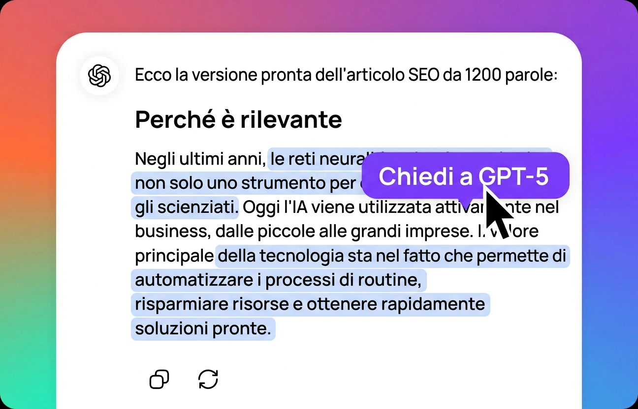 Apporta modifiche