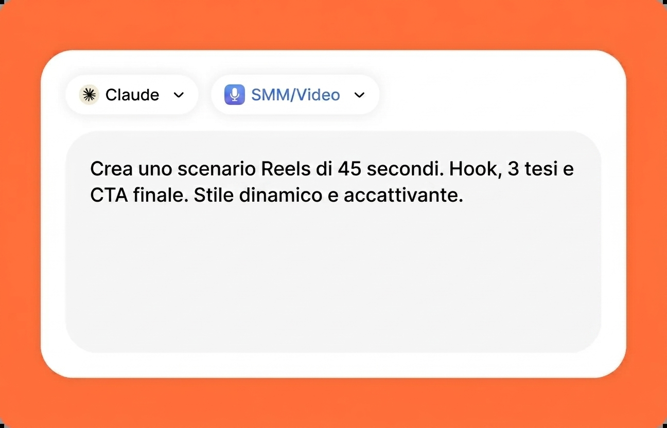 Descrivi il tuo compito a Claude