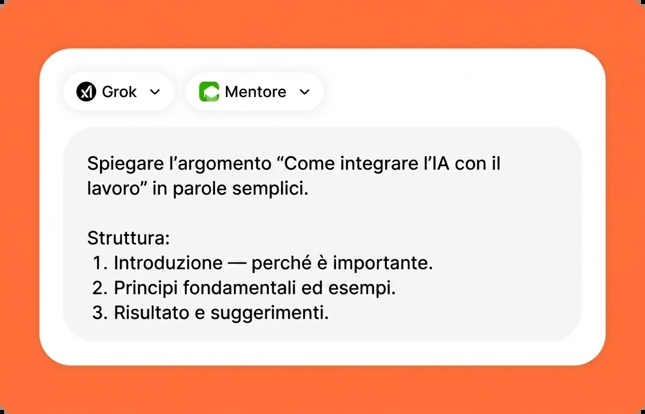 Descrivi il tuo compito