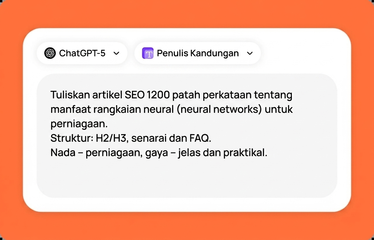 Masukkan prompt anda dan dapatkan hasil