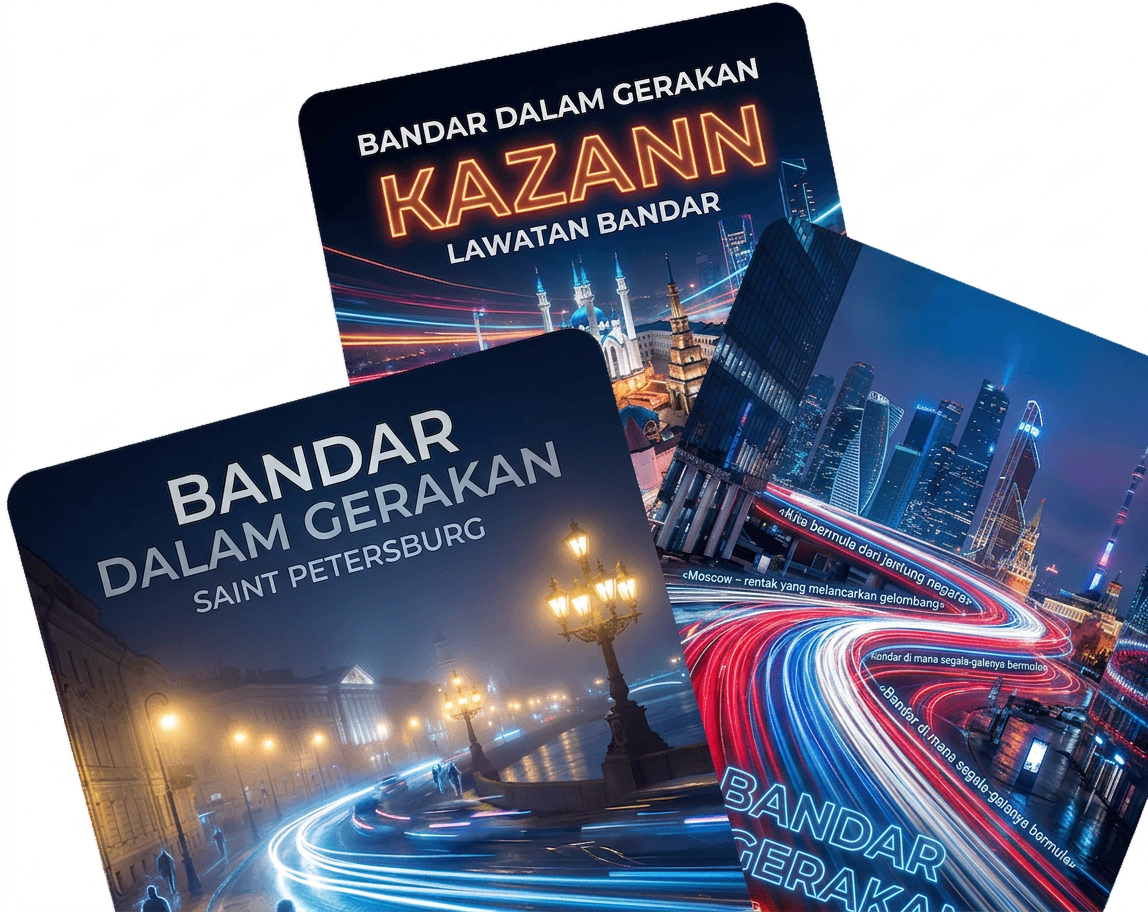"Cipta poster jelajah — dengan pemasukan bandar, tarikh, dan tempat secara automatik, dalam pelbagai variasi warna dan format"