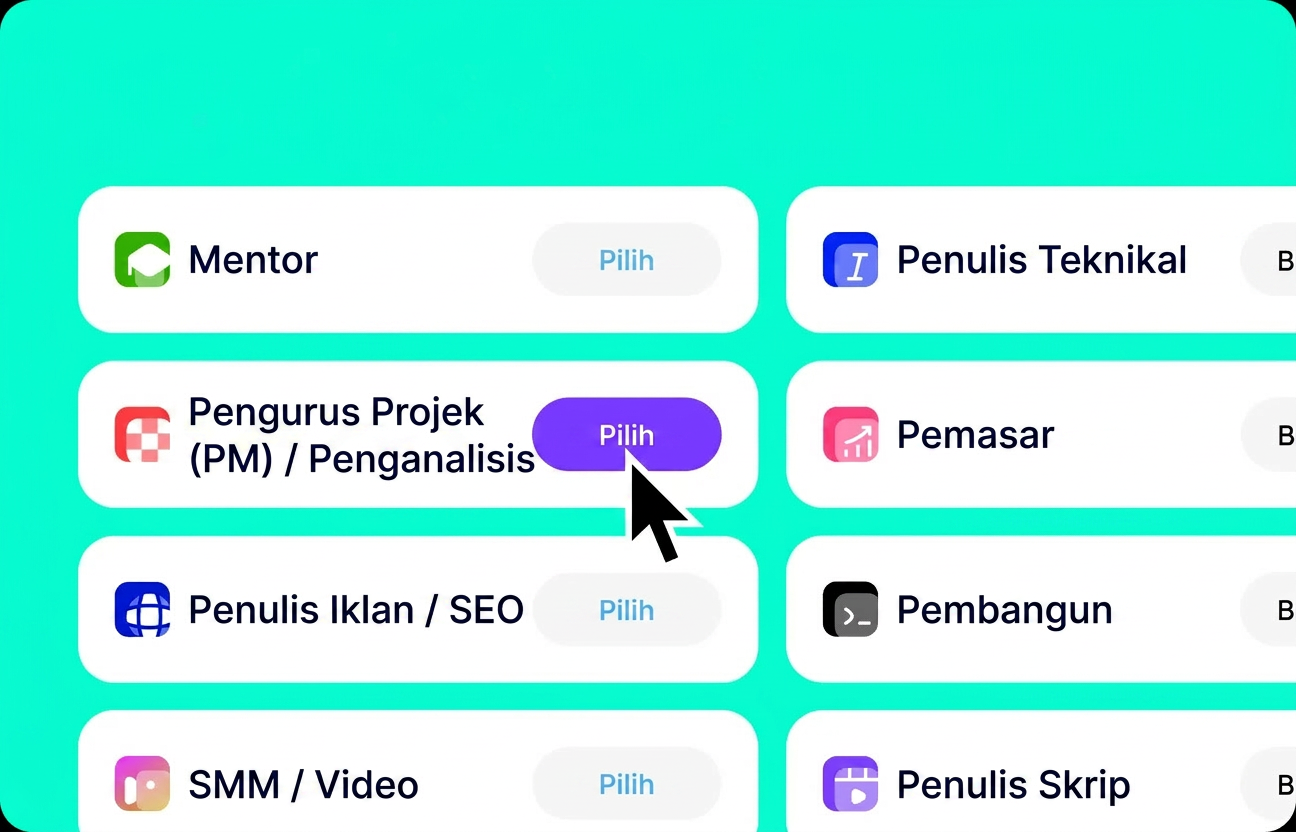 Pilih praset untuk Kimi AI