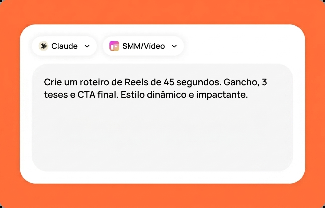 Descreva sua tarefa para o Claude
