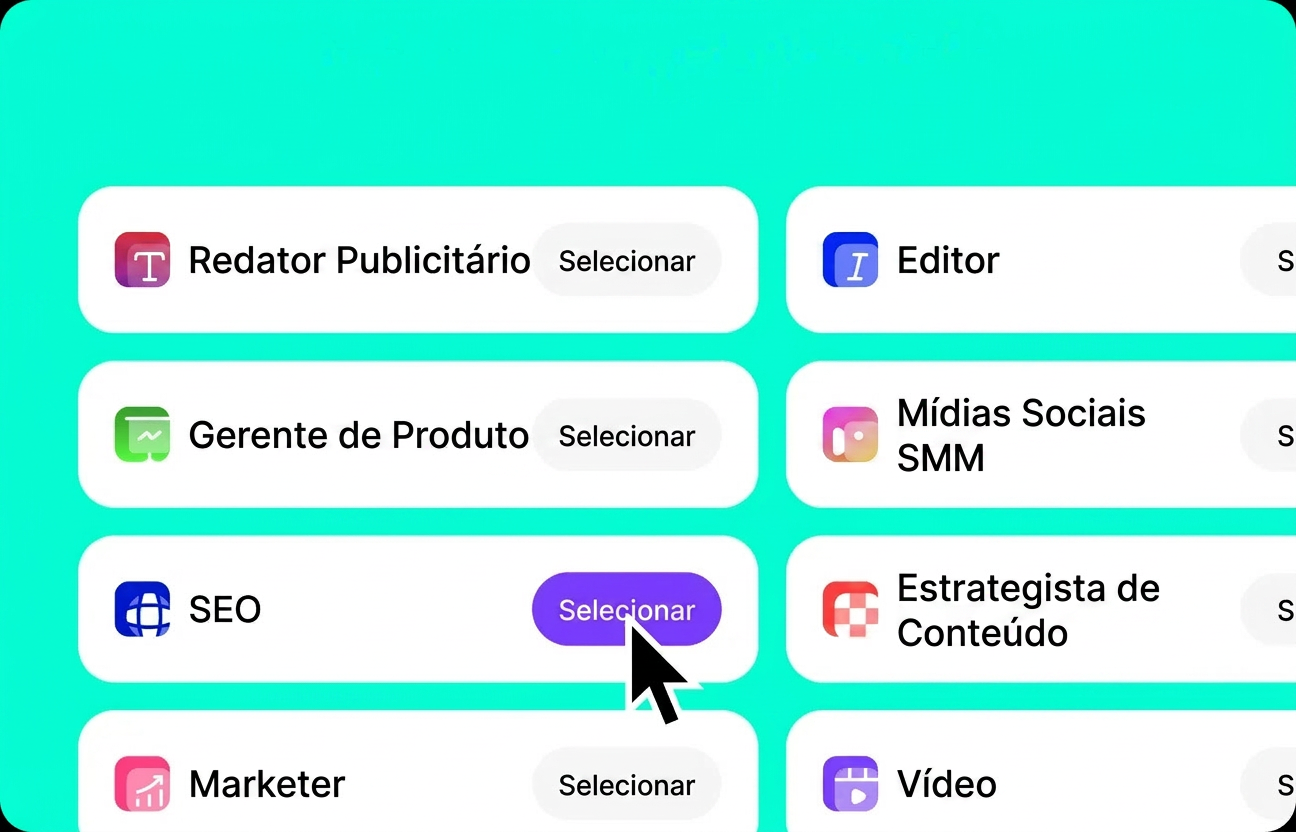 Escolha um papel ou modelo para a sua tarefa