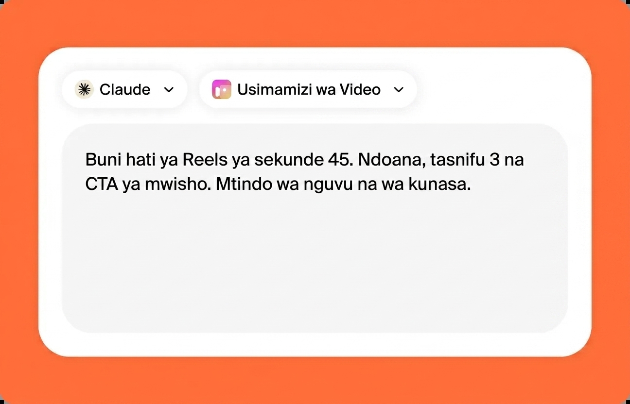 Elezea kazi yako kwa Claude
