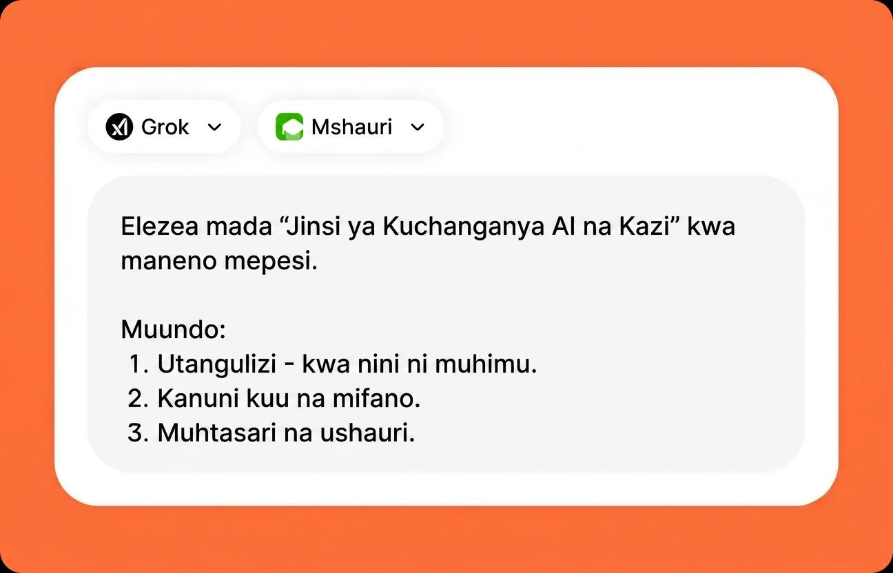 Elezea kazi yako
