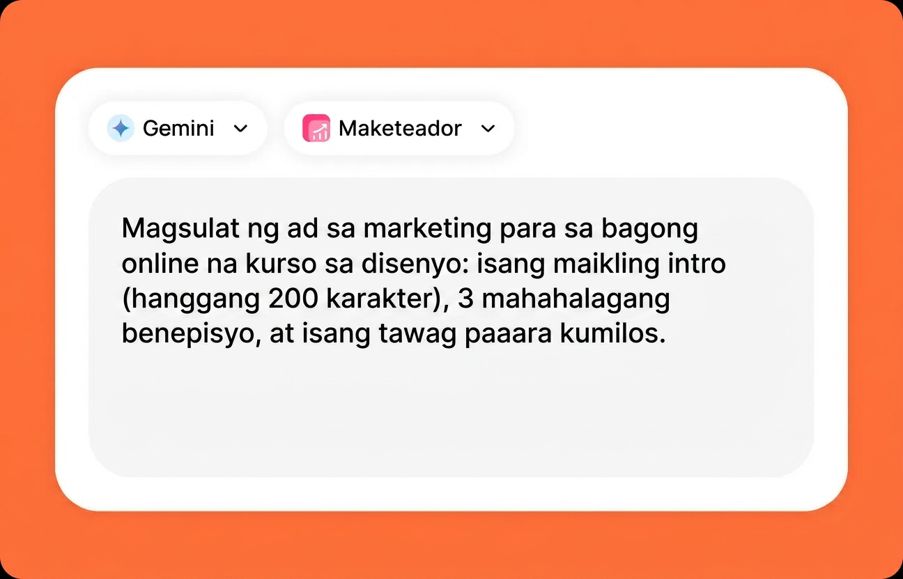 Ilagay ang iyong prompt sa Gemini online