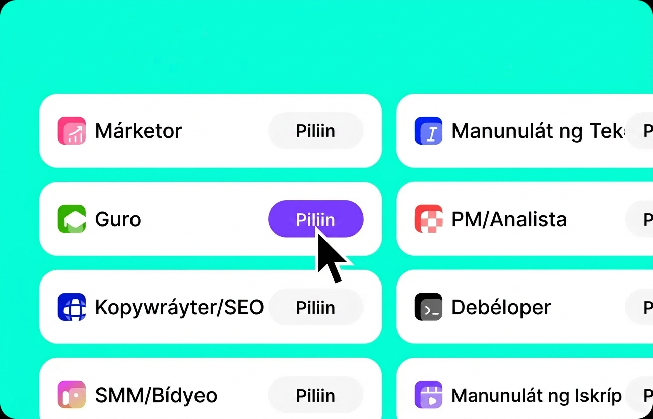 Pumili ng template