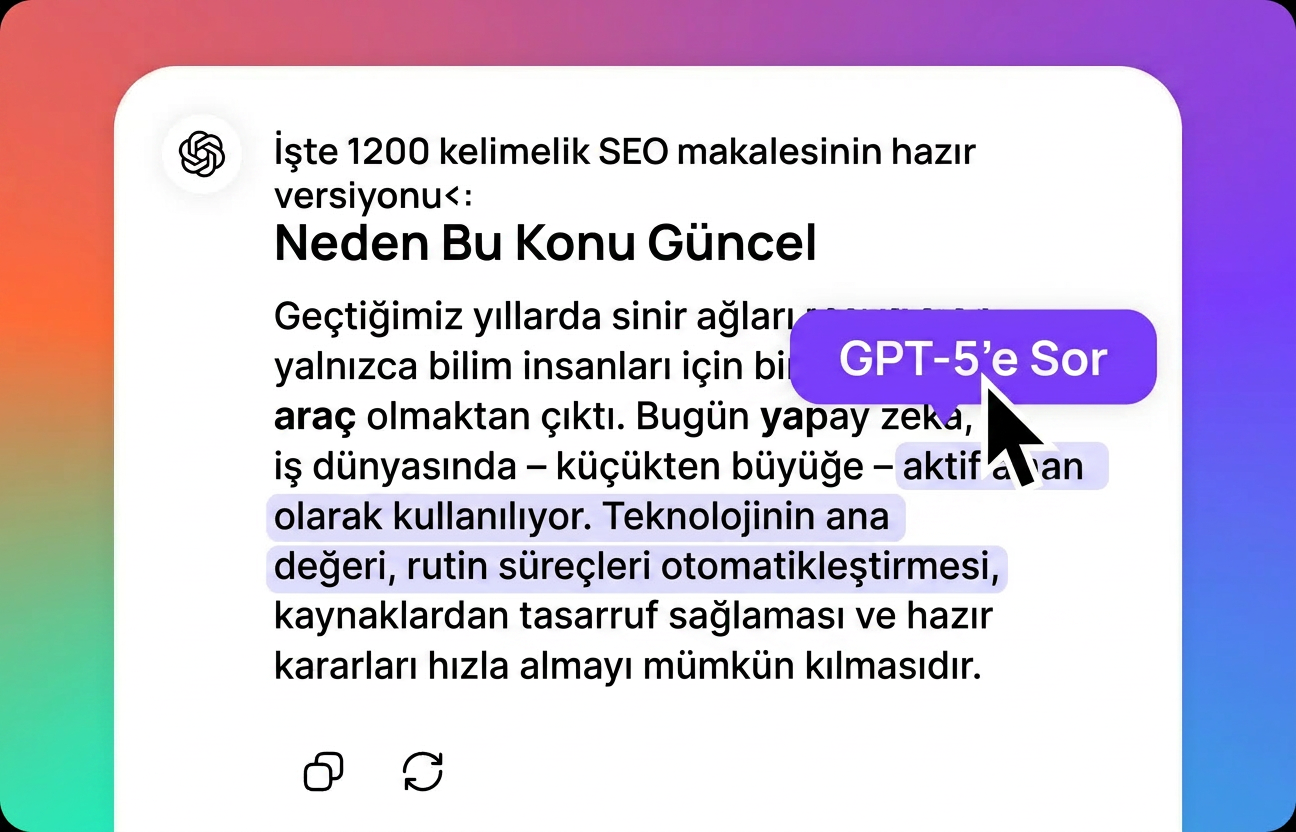 Düzenlemeler yapın