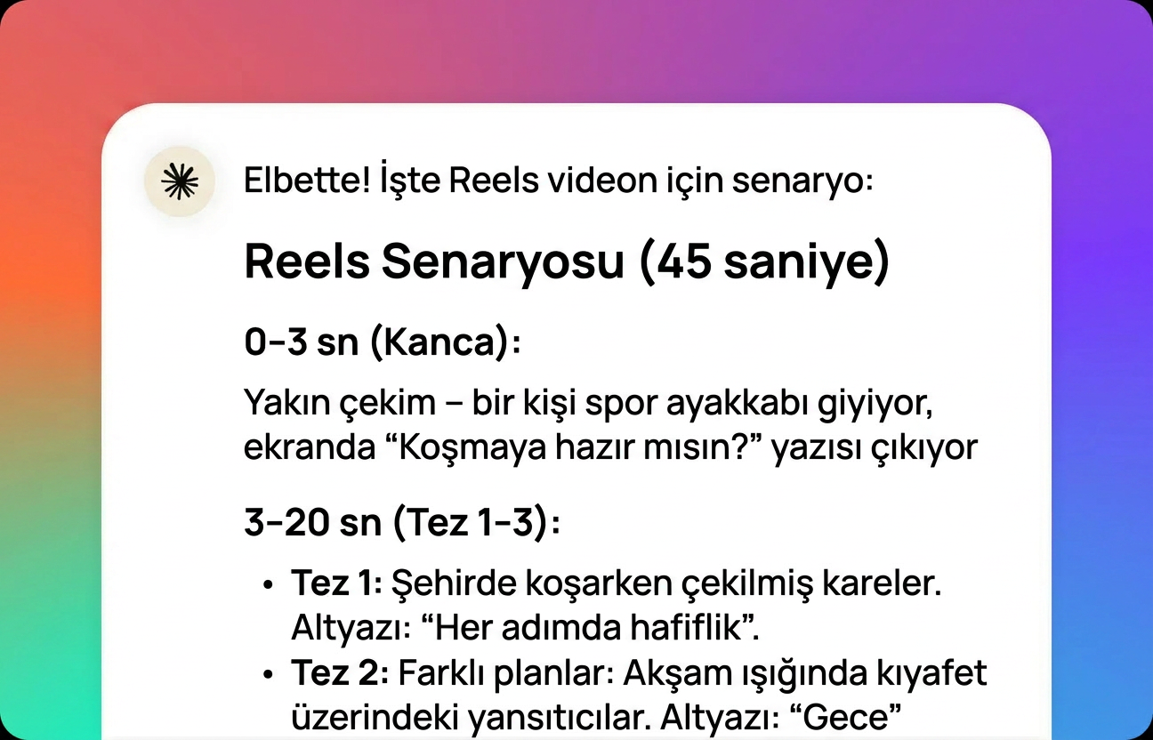 Sonucunuzu alın ve iyileştirin