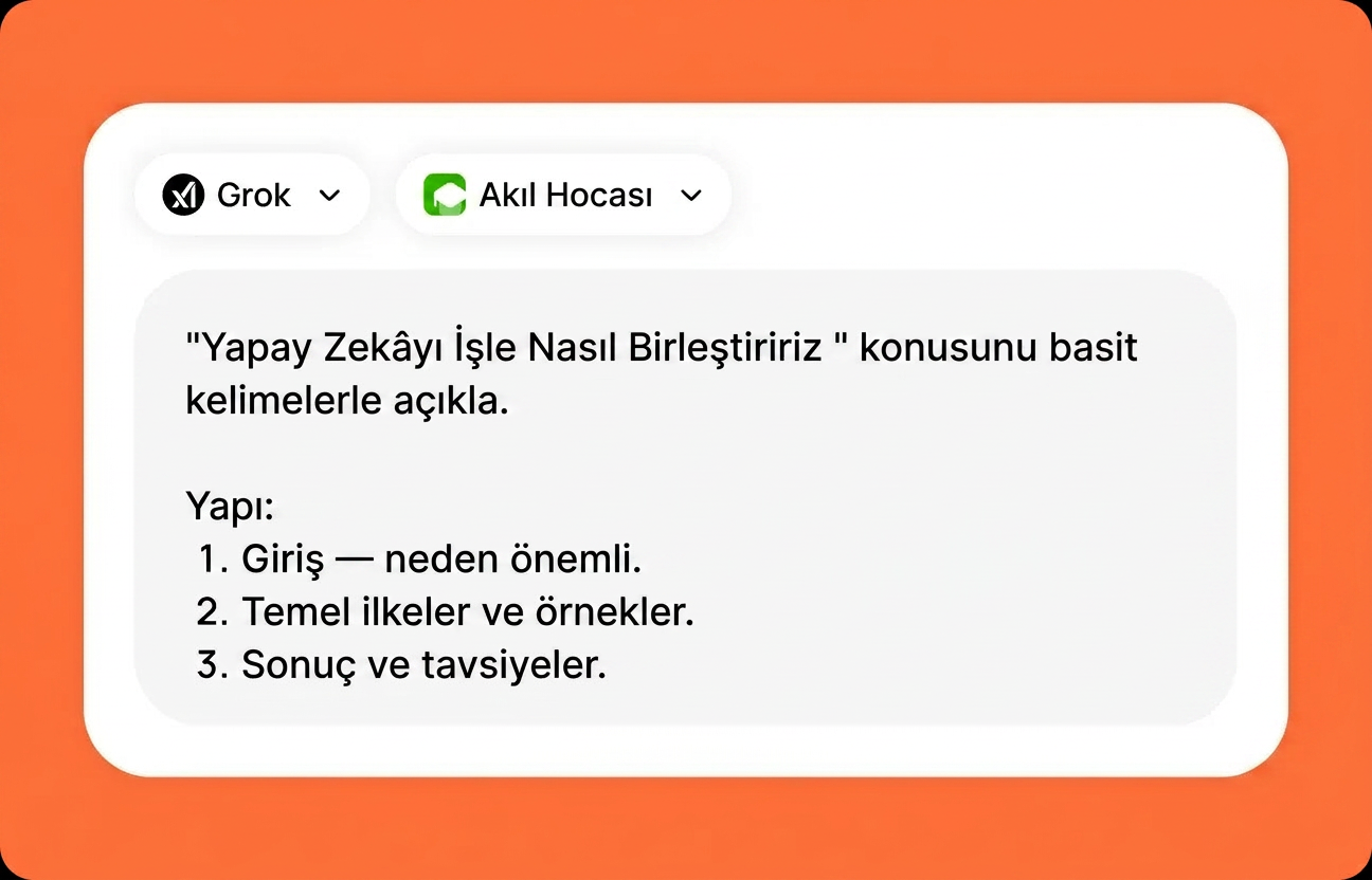 Görevinizi açıklayın