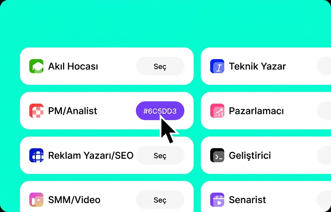 Kimi AI için hazır şablon seçin