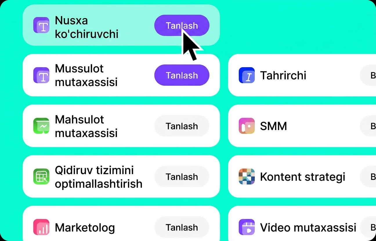 Gemini bilan vazifangizni tanlang