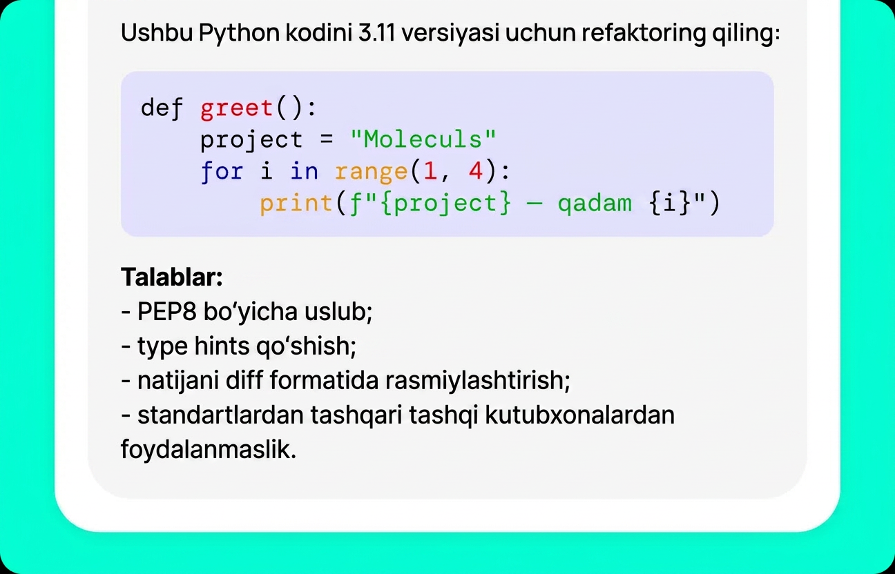 Qwen Chat uchun cheklovlarni belgilang
