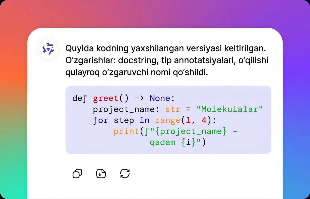 Qwen'dan natijangizni oling