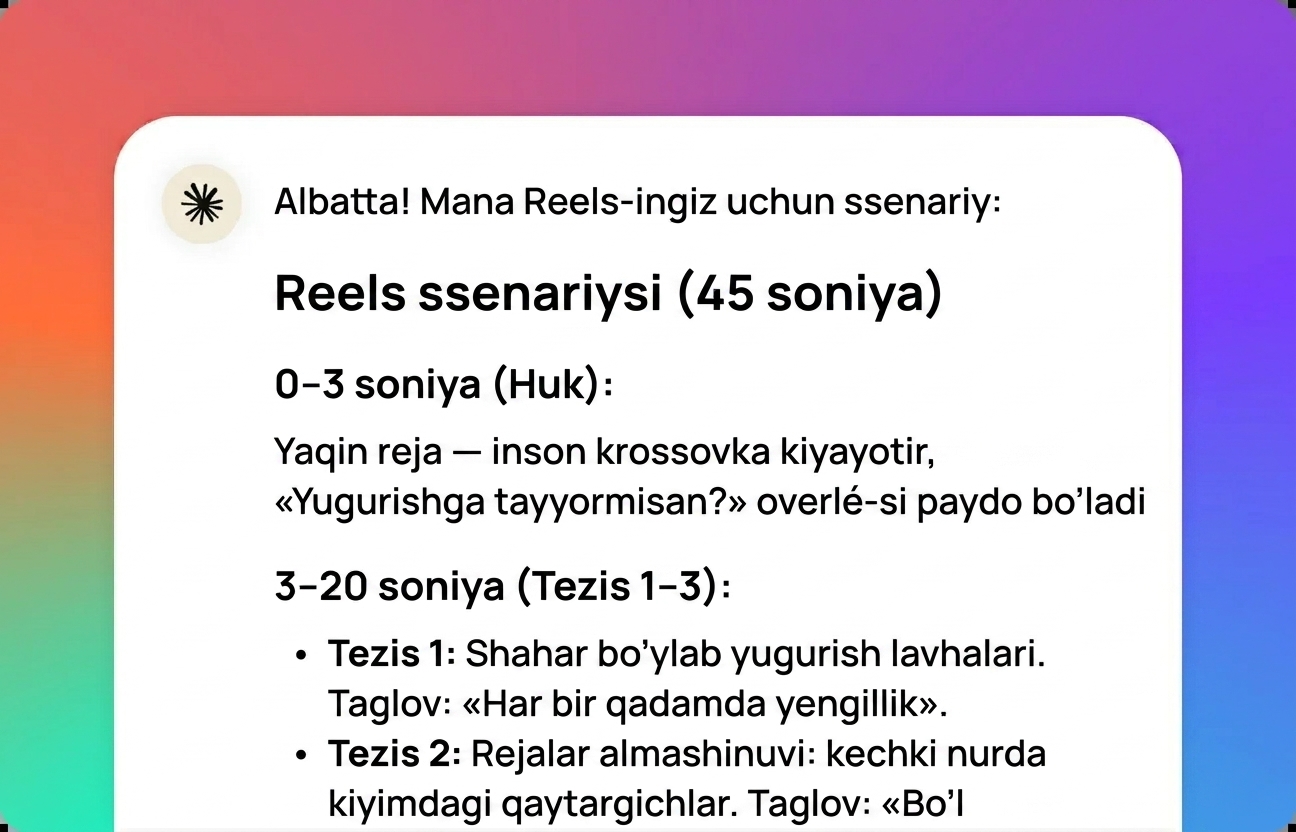 Natijangizni oling va uni sayqallang