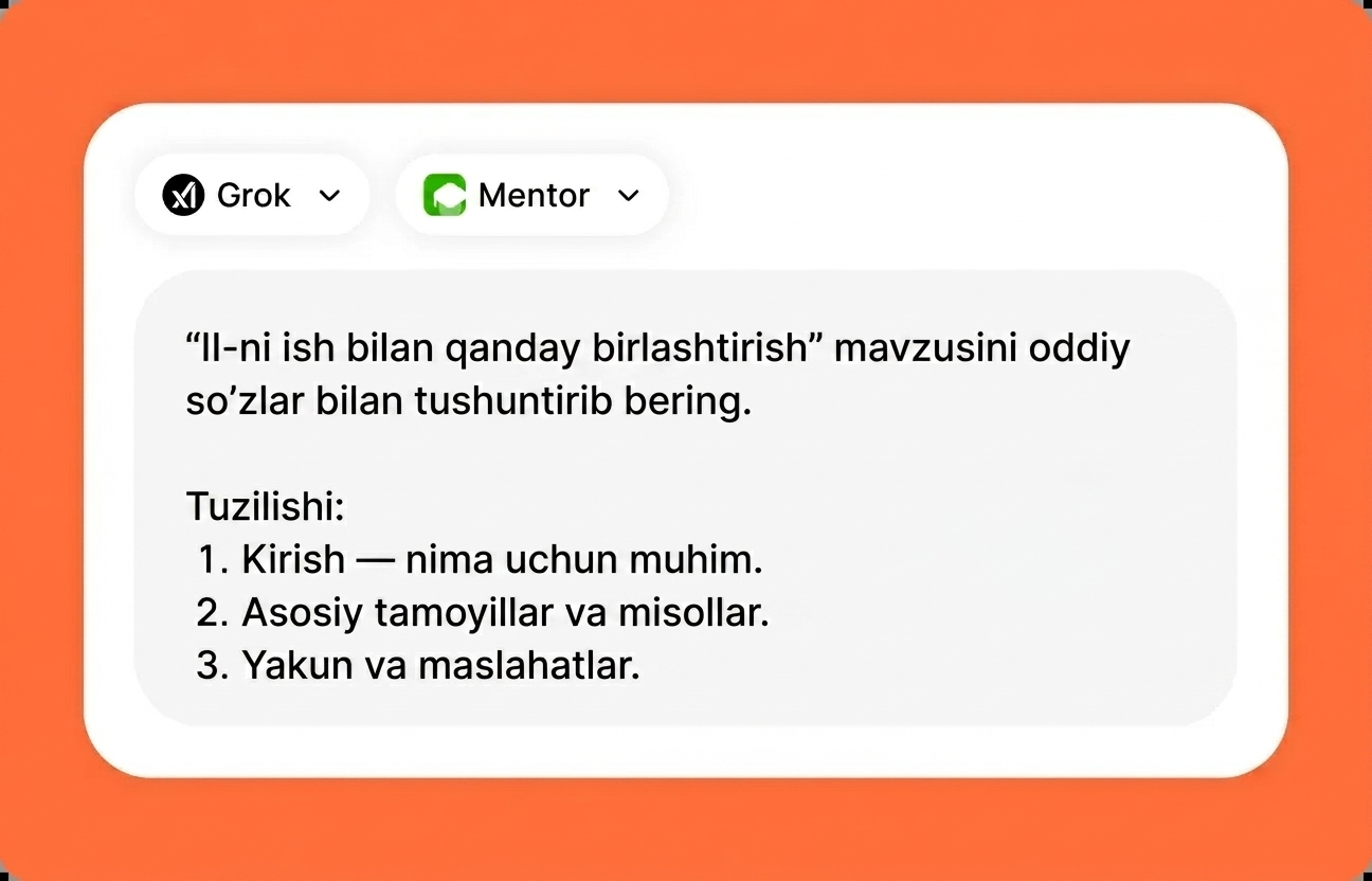 Vazifangizni ta'riflang