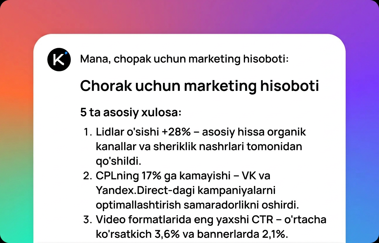 Natijangizni oling va sayqallang