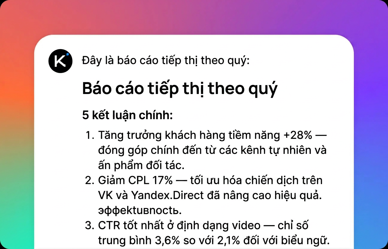Nhận kết quả và tinh chỉnh